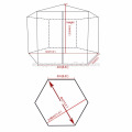 Stahlhexagonaler Gazebo im Freien mit Moskitonetz